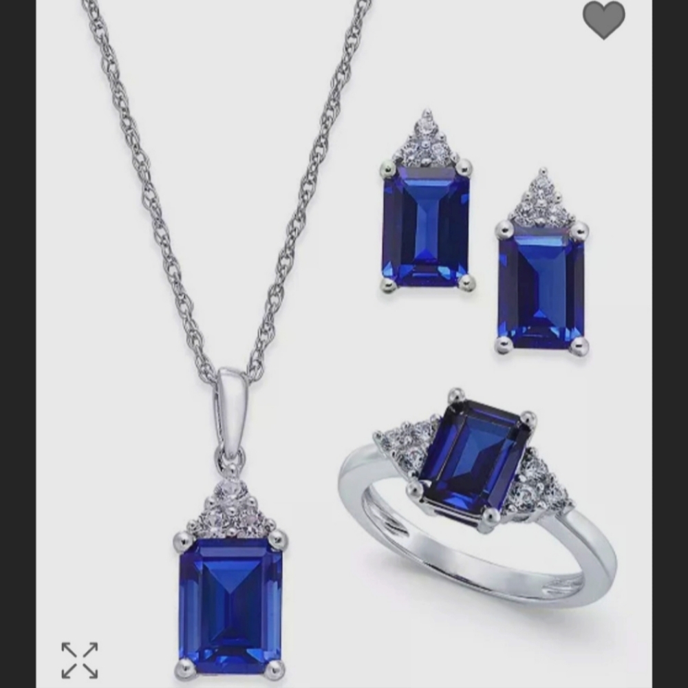 One set Sapphire Jewelry